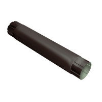 Optima 125/90 Труба круглая соединительная Optima Matt 90мм 1м RAL 8017