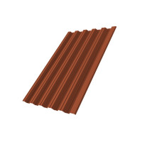 Профнастил HC35R 0,5 Satin Мatt RAL 8004 терракота