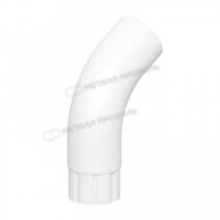 МП GS lite Колено трубы, RAL 9003, белый D90х60