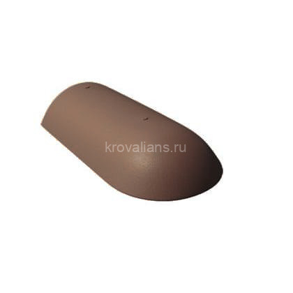 BRAAS Начальная хребтовая черепица Франк/Янт/Таунус т.-коричневый