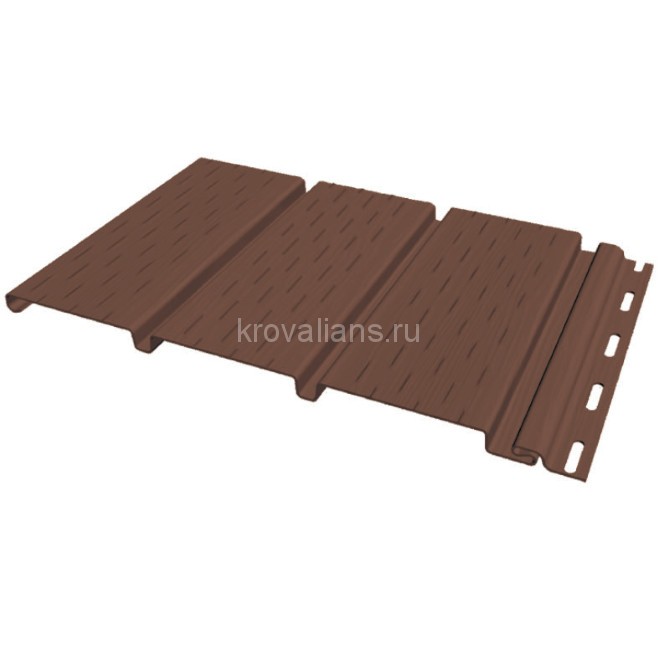 FineBer Софит перфорированный Extra Color могано 3,00м (10шт/уп)