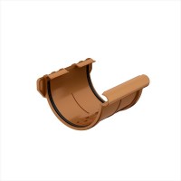 Galeco PVC 152 130/100  Соединитель желоба Шоколад RAL 8017  (25шт/уп)
