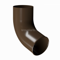 Docke STAL PREMIUM 125/90 мм Отвод трубы Каштан RAL8017 18шт/упак