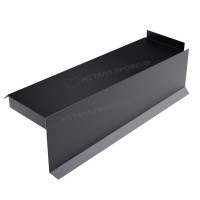 МеталлПрофиль Планка сегментная торцевая правая 350 мм (PURMAN-20-9005-0.5) /1 шт/