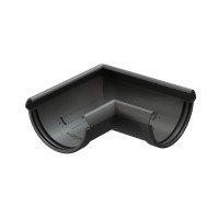 Docke LUX 140/100 мм Угловой элемент  90 гр Графит