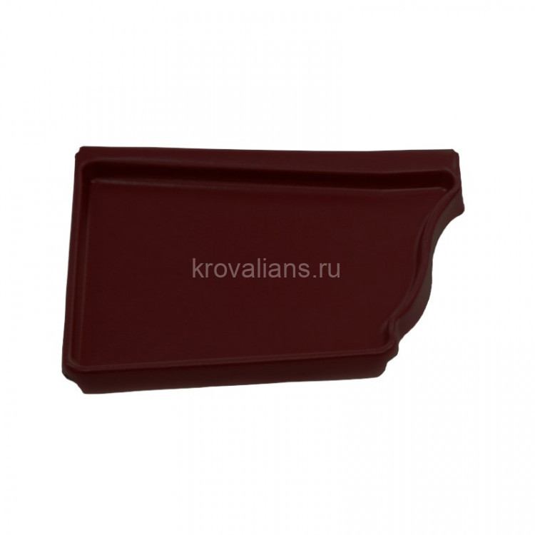 Vortex 127/102 Заглушка левая 127мм PE RAL 8017 шоколад