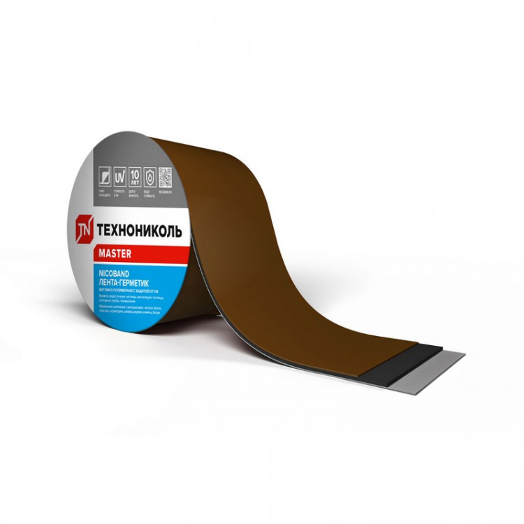 Лента для примыканий Nicoband 100х10000 (Коричневый) /1 шт/
