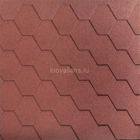 Гибкая черепица Katepal (Катепал) KL (Красный) /1 кв.м/