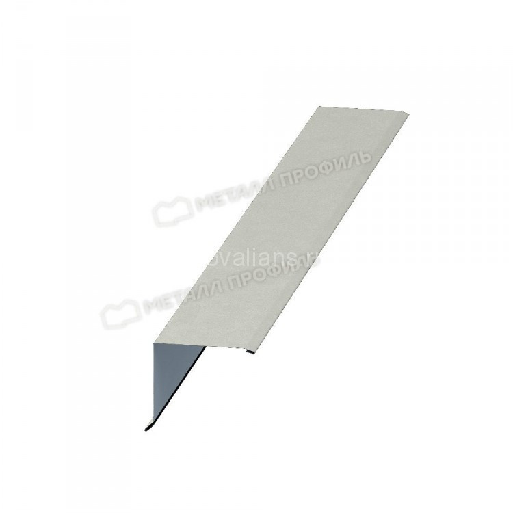 МеталлПрофиль Планка торцевая 135х145х2000 (Полиэстер-01-9002-0.45) /1 шт/