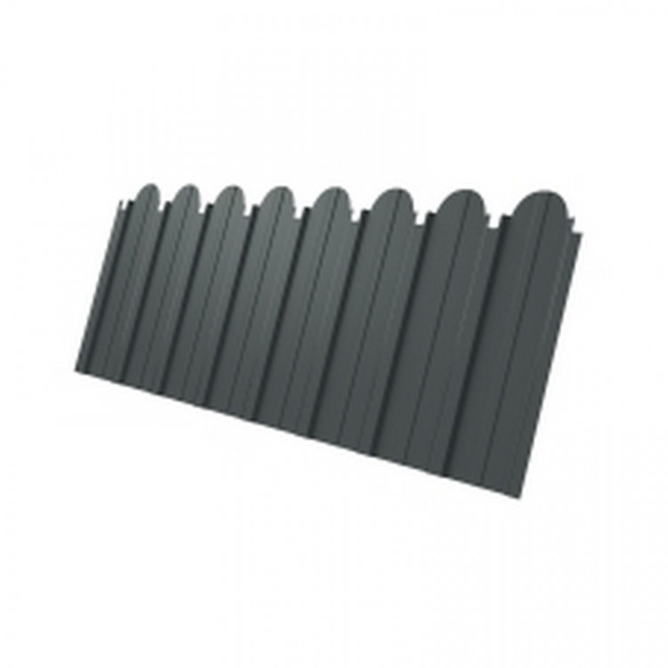 Профнастил C10A фигурный 0,45 PE RAL 7005 мышино-серый