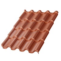 Металлочерепица МеталлПрофиль Монтерроса-S (PURMAN-20-Argillite-0.5) /1 кв.м./