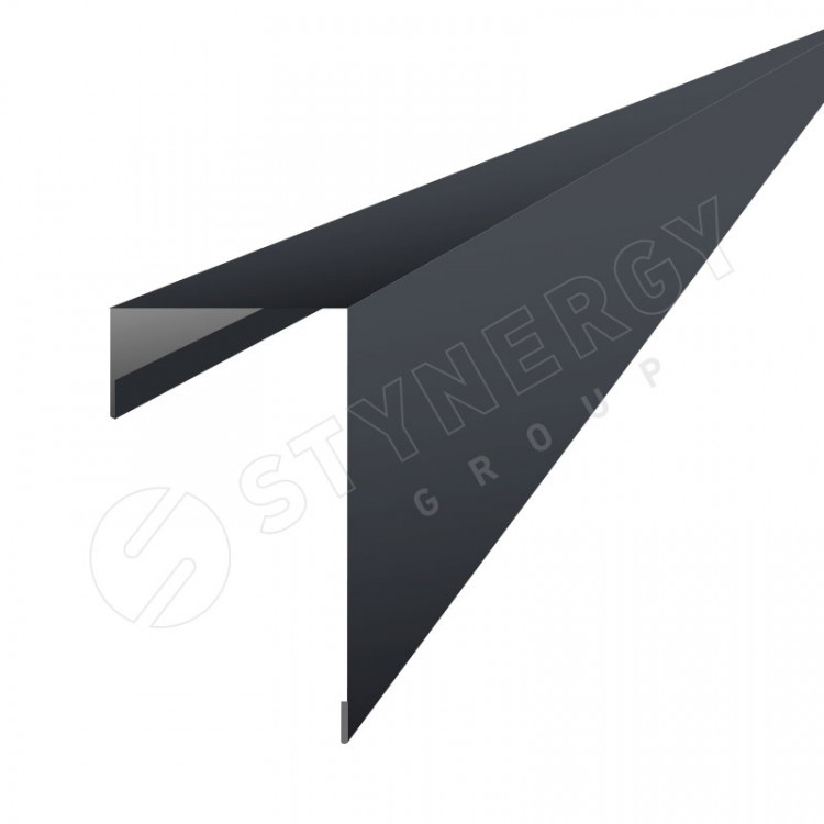 Планка торцевая фасадная 3000 Фальц Stynergy (GRAPHITE45-7024-0.45)