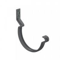 AS COMF PE 125/90 Крюк желоба короткий с компл. крепления (МУ), RAL9005 24 шт/уп