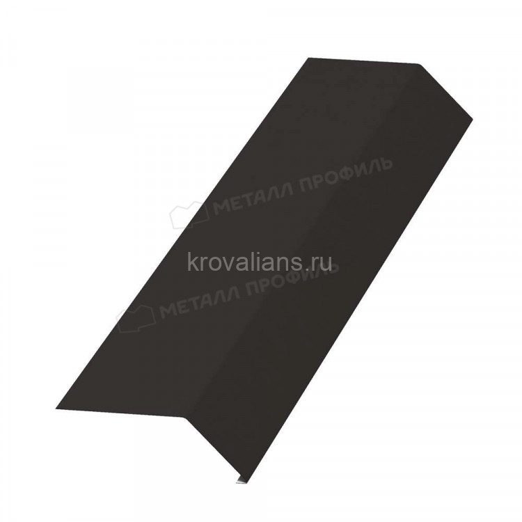 МеталлПрофиль Планка карнизная 100х69х2000 (Полиэстер-01-RR32-0.45) /1 шт/