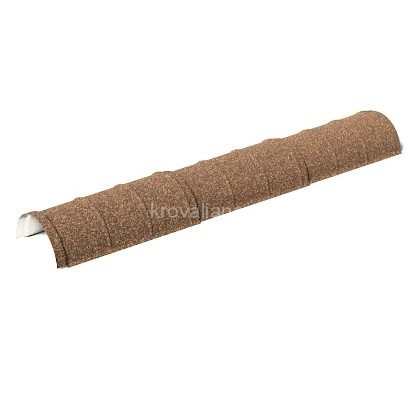Конек полукруглый тройной AeroDek (Аэродек) (Тик) /1 шт/