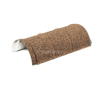 Конек полукруглый одинарный рядовой AeroDek (Аэродек) (Тик) /1 шт/