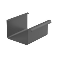 GALECO STAL2 125/80 Желоб водосточный 4м Графит RAL 7015 ( RR23) 2шт/уп