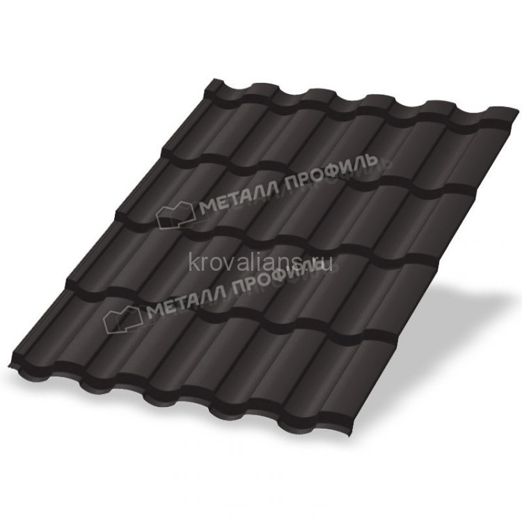 Металлочерепица МеталлПрофиль Монтекристо-S (Colorcoat Prisma-03-RR32-0.5) /1 кв.м./
