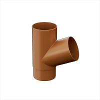Galeco PVC 152 130/100  Тройник Шоколад RAL 8017  (10шт/уп)