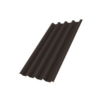 Профнастил Обнинск H60R Grand Line 0,5 GreenCoat Pural Matt RR 32 темно-коричневый (RAL 8019 серо-ко