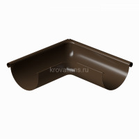 Docke STAL PREMIUM 125/90 мм Угол внешний  90 гр Каштан RAL8017 8шт/упак