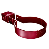 GL Standart 120/87 Хомут трубы Kliker ПВХ Grand Line Premium бордо (RAL 3005) (120 шт./уп.)