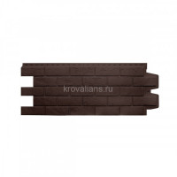Фасадная панель Grand Line Состаренный кирпич Classic шоколадный (0,968*0,390) 10шт/уп