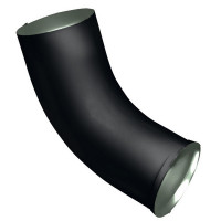 Optima 125/90 Колено стока Optima Matt 90мм RAL 9005