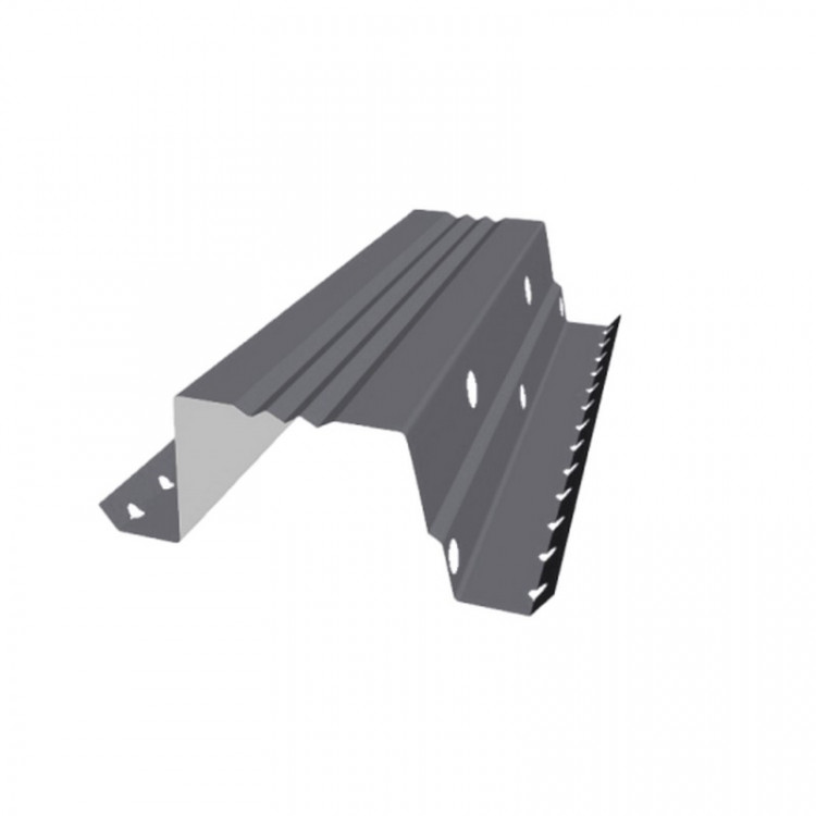 Вентилируемый прогон опорный фальц PE RAL 7004 сигнальный серый (0,5 м) Вентилируемый прогон опорный фальц PE RAL 7004 сигнальный серый (0,5 м)