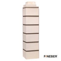 FineBer Угол наружный Кирпич KLINKER Белый, 10шт/уп