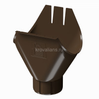Docke STAL PREMIUM 125/90 мм Воронка Каштан RAL8017 18шт/упак