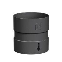 ТЕХНОНИКОЛЬ Ультра муфта трубы (D142/100), серый