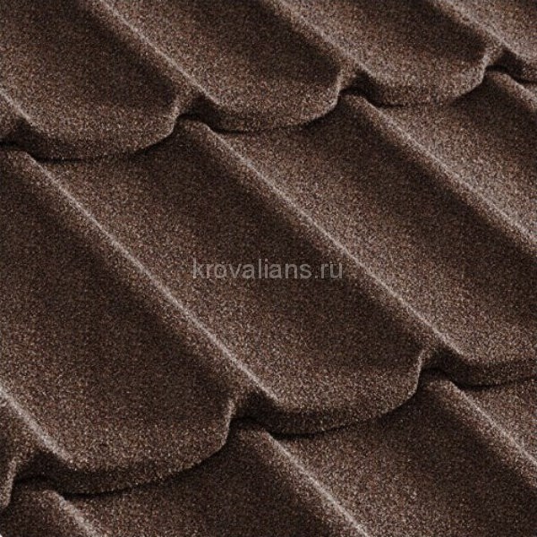 Композитная черепица Metrotile (Метротайл) MetroMistral (Кофе) /лист/
