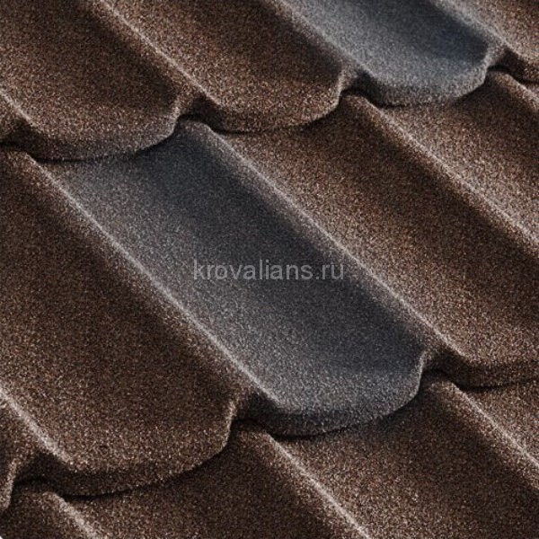 Композитная черепица Metrotile (Метротайл) MetroMistral (Кофейно-Серый) /лист/