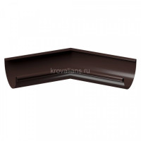 Docke STAL PREMIUM 125/90 мм Угол внутренний  135 гр Шоколад RAL7024 4шт/упак