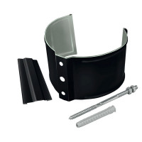 Optima 125/90 Кронштейн трубы на кирпич Optima Matt 90мм RAL 9005