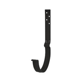 AS PU MATT 150/100 Крюк желоба длинный  с компл. крепления (МУ), RR-33 Matt