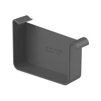 GALECO STAL2 125/80 Заглушка правая Графит RAL 7015 ( RR23) 10шт/уп