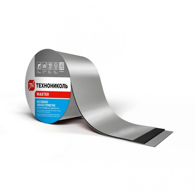 Лента для примыканий Nicoband 150х10000 (Серебристый) /1 шт/