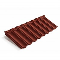 Композитная черепица Metrotile (Метротайл) MetroBond (Красный) /лист/