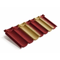 Композитная черепица Metrotile (Метротайл) MetroMistral (Красно-Желтый) /лист/
