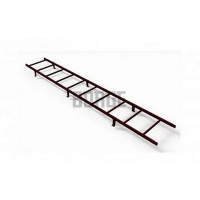 Комплект лестница кровельная BORGE 2,7м, для штучной черепицы, RAL 3005