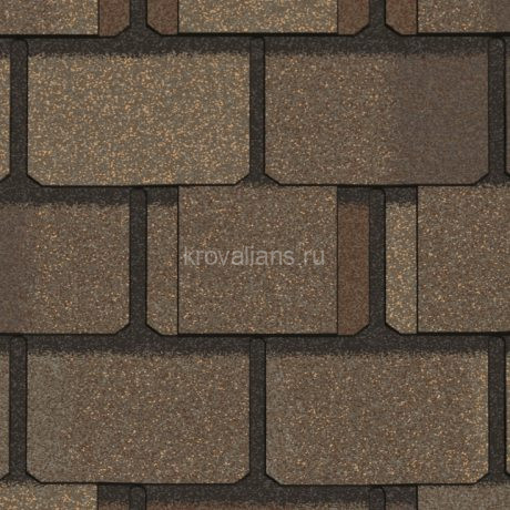 Гибкая черепица CertainTeed (Сертантид) BELMONT Weathered Wood /1 кв.м/