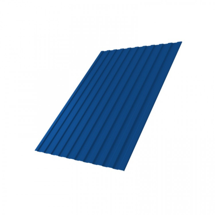 Профнастил С8А 0,4 PE с пленкой RAL 5005 сигнальный синий