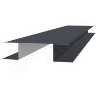 Планка Н-образная Stynergy (Стинержи) Стальной бархат RAL 7024, 0,50 3м / 1шт. /