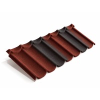 Композитная черепица Metrotile (Метротайл) MetroMistral (Красно-Черный) /лист/