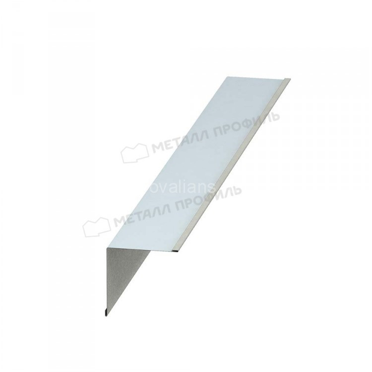 МеталлПрофиль Планка угла внутреннего 115х115х2000 (Полиэстер-01-9002-0.5) /1 шт/