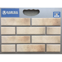 Термопанель АЛЯСКА Retro brick salt (1,140х0,596х60мм) 0,65м2 60шт/палл