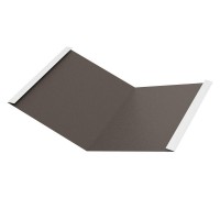 Ендова внутренняя 300х300х2000мм PE Rooftop Glance 0,5мм Zn180 RAL8017