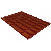Металлочерепица Grand Line (Гранд Лайн) классик 0,5 PurLite Мatt RAL 8004 /1 кв.м./